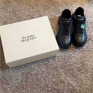 Alexander McQueen Black Logo Sprinters